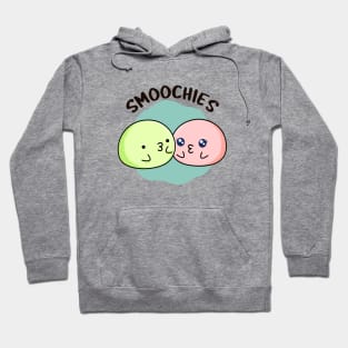 Smoochies Funny Food Kissing Mochi Pun Hoodie